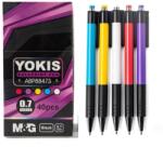 M&G Pix retractabil cu bila, negru, 0.7mm, M&G ABP88473110714H