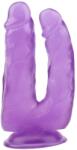 Chisa Aнално-вагинално дилдо с вакуумна основа Hi-Rubber 7, 9" лилаво