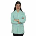 Lotus Bluza cu rever, pentru femei, BBC, stretch, verde menta - B17