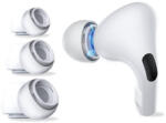 OM Set de Dopuri Silicon pentru AirPods Pro AirPods Pro 2 - 3 Marimi, Confort si Durabilitate alb