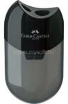 Faber-Castell 183500 műanyag dupla tartályos fekete hegyező (FABER-CASTELL_P0013-0404) (FABER-CASTELL_P0013-0404)