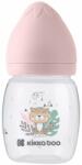 KikkaBoo Бебешко шише с широко гърло KikkaBoo Clouds - Savanna, 180 ml, Pink (31302020095) - ozone