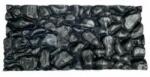 Plastiko 3D Akvárium háttér FOLYAMI KAVICS - 60x30cm (fekete)