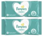 Pampers Set 2 x Servetele Umede Pampers Sensitive, 52 Bucati (2xMAG1015545TS)