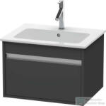 Duravit KETHO mosdó alá építhető 600x475 mm-es 1 fiókos alsószekrény 233663 mosdóhoz, Graphite Matt Decor KT641804949 (KT641804949)