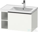 Duravit D-NEO 784x452 mm-es 1 fiókós, nyitott polcos függesztett szekrény 237080 mosdóhoz, White Matt Decor DE425701818 (DE425701818)