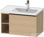 Duravit D-NEO 784x452 mm-es 1 fiókós, nyitott polcos függesztett szekrény 237080 mosdóhoz, Natural Oak DE425703030 (DE425703030)