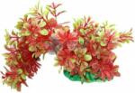 Plantă de acvariu artificială roșie și verde cu tulpină flexibilă (15 cm)