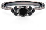 SAVICKI Inel de logodnă Fairytale: aur negru, diamant negru