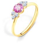 SAVICKI Inel de logodnă Fairytale: aur, safir roz - savicki - 6 583,00 RON