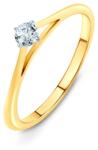 SAVICKI Inelul de logodnă The Light: aur bicolor, cu diamant - savicki - 3 828,00 RON