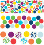 Amscan Confetti colorat pentru ziua de naștere - 80