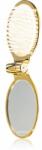 Janeke Gold Line Golden Folding Hair-Brush with Mirror fésű tükörrel 9, 5 x 5, 5 x 3, 5 cm
