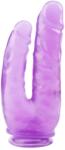 Chisa Aнално-вагинално дилдо с вакуумна основа Hi-Rubber 9, 4" лилаво