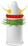 EGZO Jolly Roger Stimulating Condom 1 pc