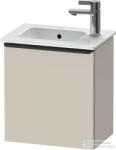 Duravit D-NEO 410x274 mm-es 1 ajtós, balos, függesztett szekrény 072343 mosdóhoz, Taupe Matt Decor DE4259L9191 (DE4259L9191)