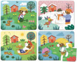 Vilac Puzzle din lemn 4 anotimpuri Puzzle
