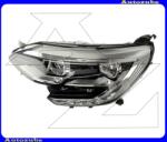RENAULT MEGANE 4 2016.03. -2020.09 Fényszóró bal (H7/H7/LED) alul nappali fénnyel, króm betéttel, motor nélkül TYC 20-17450-06-2