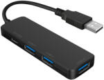 Rocketek 4 in 1 3xUSB 2.0 & Type-A HUB dokkoló - USB HUB Állomás (RT-R808A)