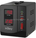 NJOY Toroid Transzformátor 1000VA - Alvis 1000 AVR (Kimenet: 1x Shucko, LCD kijelző, indítás késleltetés) (AVRL-10001AL-CS01B) (AVRL-10001AL-CS01B)