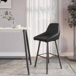 vidaXL Scaun de bar, gri, piele ecologică (338735)