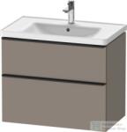 Duravit D-NEO 634x452 mm-es 2 fiókos függesztett szekrény 236780XXX mosdóhoz, Basalt Matt Decor DE435504343 (DE435504343)