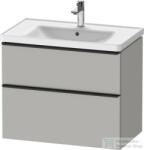Duravit D-NEO 634x452 mm-es 2 fiókos függesztett szekrény 236780XXX mosdóhoz, Concrete Grey Matt Decor DE435500707 (DE435500707)