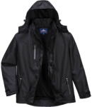 Portwest S555 - Outcoach esőkabát, fekete (S555BKRS) - munkavedelemzona