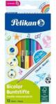 Pelikan Bicolor 12 db ceruzában 24 szín színes ceruza készlet (PELIKAN_00700146) (PELIKAN_00700146)