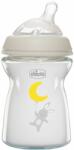Chicco Стъклено шише Chicco - Natural Feeling, с биберон 0 м+, 250 ml, асортимент (N0239) - ozone