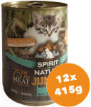 Spirit of Nature Cat konzerv Junior Bárányhússal és nyúlhússal 12x415g
