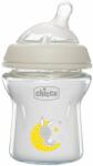 Chicco Стъклено шише Chicco - Natural Feeling, с биберон 0 м+, 150 ml, асортимент (N0238) - ozone