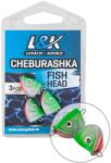 L&K Plumb offset L&K Cheburashka Fish Head 3g, 3buc/plic (59012503)