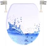 Pan-Italia Duroplast műanyag WC ülőke - kék hullám (P-E)