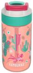 KAMBUKKA Lagoon Kids szívószálas gyerek kulacs 400ml - Cactus Gekko