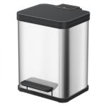 Hailo Cos inox Duo Plus M, cu pedala, compartimentat 2x9 litri (HA-0622-200) Cos de gunoi