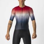 Castelli - Tricou ciclism barbati, maneca scurta Aero Race 6.0 - Rosu Alb Bleumarin (CAS-4522014-414) - trisport