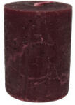 GYD Gyertya rusztikus adventi bordó színű 5 cm X 6 cm, 4db/csomag