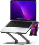 Ringke Outstanding Laptop Stand - сгъваема алуминиева поставка за MacBook и лаптопи от 11 до 17 инча (тъмносив)