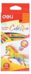 Deli Color Run 12db-os vegyes színű olajpasztell kréta készlet (DEC20200) (DEC20200)