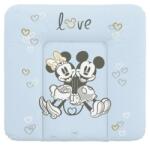 Ceba - Puha pelenkázó szőnyeg komódhoz 75x72 Disney Minnie & Mickey kék