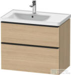 Duravit D-NEO 784x452 mm-es 2 fiókos függesztett szekrény 236980XXX mosdóhoz, Natural Oak DE435703030 (DE435703030)