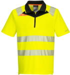 Portwest DX412 - DX4 Hi-Vis pólóing S/S, sárga/fekete (DX412YBRXL)