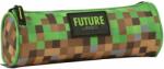 BackUP Овален ученически несесер BackUp Future - Pixels, 1 цип (87518)