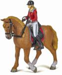 Papo figurakészlet - Lovak és pónik, Jocheu piros kabátban és ló