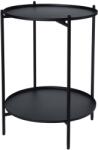 H&S Collection Masă laterală, negru, 50, 5 cm, metal CAT300680 (436151)