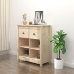 vidaXL Servantă, 70x35x80 cm, lemn masiv de pin (813764) Comoda