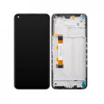  Xiaomi Redmi Note 9T 5G, Redmi Note 9 5G LCD Kijelző+Érintőpanel+Előlap Keret, Fekete, Black (5600030J2200, 56000B0J2200) Gyári, Service Pack