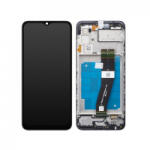 Samsung A035G Galaxy A03 EU Verzió LCD Kijelző+Érintőüveg+Előlap Keret, Fekete, Black (GH81-21626A) Service Pack