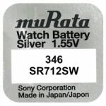 Murata Baterie ceas 346 SR712SW Murata 1.55V set 1 baterie Baterii de unica folosinta